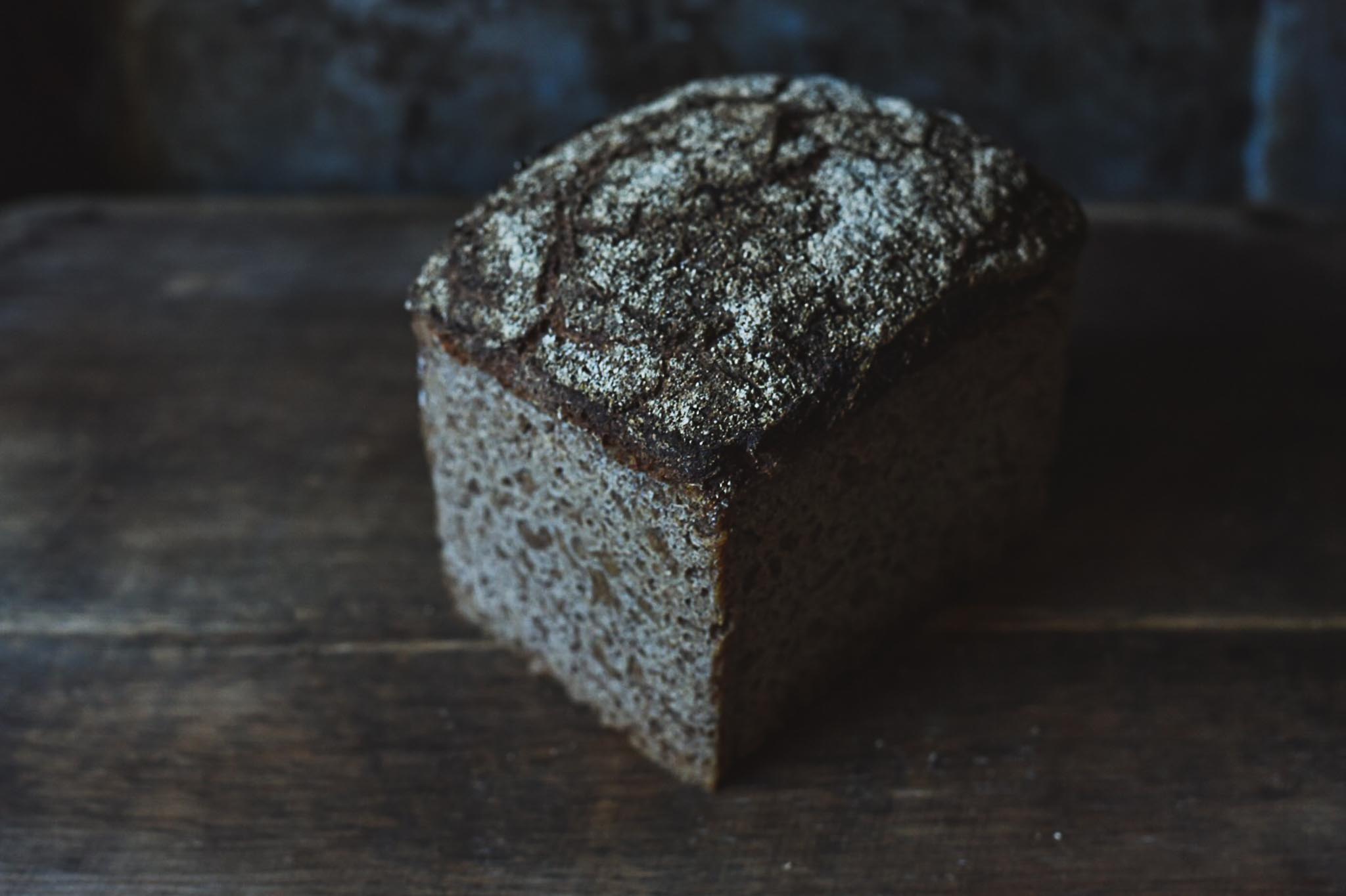 Rye Sourdough Bread {100 rye with beer and molasses}