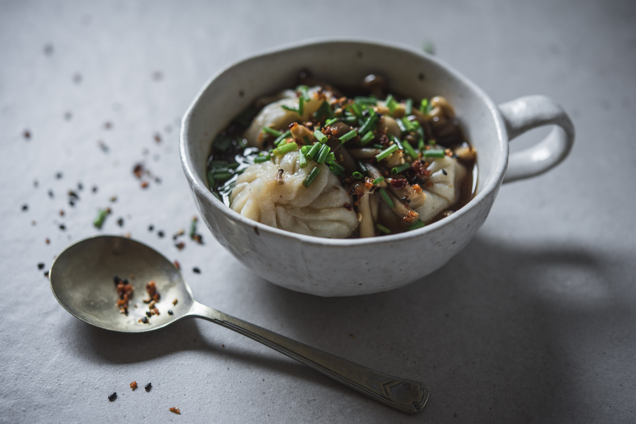 Mushroom Dumplings In Umami Broth